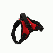(Red,L)Dog Vest Harness Adjustable Chest Straps Anti Pull Outdoor Pet Supplies Walks