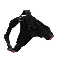 (Black,XL)Dog Vest Harness Adjustable Chest Straps Anti Pull Outdoor Pet Supplies Walks