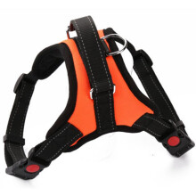 (Orange,XL)Dog Vest Harness Adjustable Chest Straps Anti Pull Outdoor Pet Supplies Walks