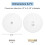 Conjunto 2 Placas Cobertura para Orifício Porta 2-5/8 Polegadas, Compatíveis com Orifícios Porta Padrão 2-5/8 Polegadas, Cobrem A Abertura Não 2