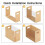 2pcs Acrylic Wall File Organizer - Stylish Hanging File Folder Organizer with Bamboo Base 4
