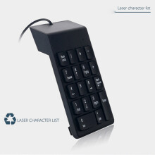 2X Wired Numeric Keyboard Keypad Number 18 Keys USB Cable for Laptop Work From Home