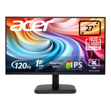 Acer EK271G 27 inch Full HD (1920 x 1080) Monitor - 120Hz, 1ms, IPS Panel, Adaptive Sync, 99% sRGB, HDMI, VGA