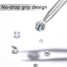 2X Kit di Strumenti per Afferrare Le Palline da Piercing In Acciaio Inossidabile 16G e 18G, Applicatore per Orecchini A Fondo Piatto con Perni di