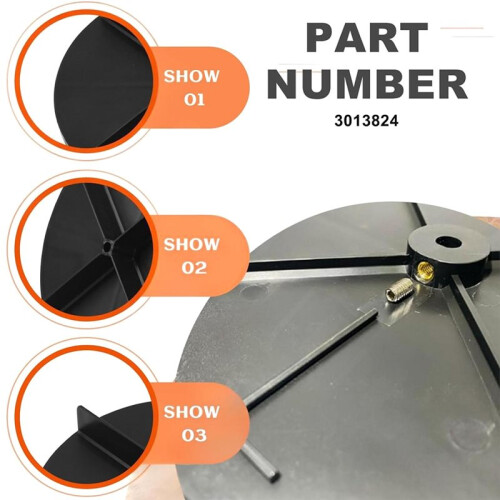 8" Spreader Spinner Disk 3013824 Compatible with Bu-Yers ATVS15A UTVS16 1