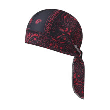 (Red) Cooling Helmet Liner Sweat Wicking Skull Cap Do Rag Motorcycle Hard Hat