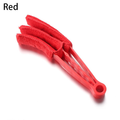 (Type 4) Microfiber Venetian Blind Cleaner Duster Washable 3 Prong Brush Window Tool