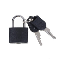 (6) Mini Suitcase Padlock Travel Luggage Lock Metal with 2 Keys Multicolor