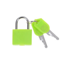 (4) Mini Suitcase Padlock Travel Luggage Lock Metal with 2 Keys Multicolor
