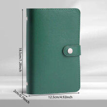 (Green) 100 Pocket Currency Album Banknote Holder Money Saving Cash Storage Book