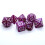 (pink) 7Pcs DND Dice Set Polyhedral D4 D6 D8 D10 D12 D20 Dragon Pattern 1