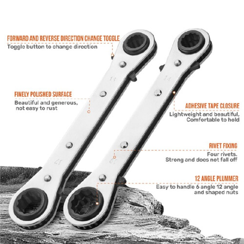 4-in-1 Quad-Size Ratchet Wrench Multi- Adjustable Socket Spanner Professional CR-V Steel Hand Tool 9-12 1