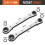 4-in-1 Quad-Size Ratchet Wrench Multi- Adjustable Socket Spanner Professional CR-V Steel Hand Tool 9-12 6