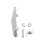 For  A2L Filament Cutter Lever Handle Replacement Extruder Handle Blade Kit 3D Printer Part Accessories 4