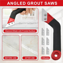 Grout Removal Tool Kit for Tubs & Showers - Essential Grout Scraper & Cleaner for Tile Joints, Includes Screwdriver