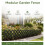 6 Pack Garden Edging Border Modular Interlocking Plastic Fence Panels Black 4