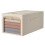Beige Aufbewahrungsbox 50L Metallgriff 10