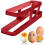 Egg Holder for Refrigerator, Space Saving Egg Tray Fridge Egg Tray for Refrigerator Countertop Cabinet(White) 2