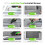 Versatile Screen Roller Tool, 3pcs Different Roller+Hook+Trim Bearing Roller, Removal Hook- Foldable, 3pcs Blade-Storage 3