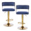 2PCS Bar Stools Breakfast Kitchen Chair Height Adjustable Gas Lift Bar Stools 1