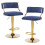 2PCS Bar Stools Breakfast Kitchen Chair Height Adjustable Gas Lift Bar Stools 7