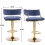 2PCS Bar Stools Breakfast Kitchen Chair Height Adjustable Gas Lift Bar Stools 6