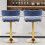 2PCS Bar Stools Breakfast Kitchen Chair Height Adjustable Gas Lift Bar Stools 9