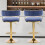 2PCS Bar Stools Breakfast Kitchen Chair Height Adjustable Gas Lift Bar Stools 8