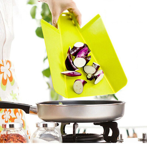 Plastic Flexible Non Slip Folding Chopping Slicing Cutting Board Mat Hot Kitchen 1