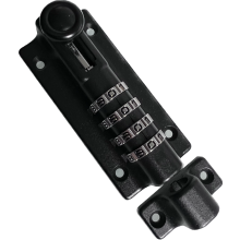 4 Digit Combination Locking Bolt Keyless Gate Shed Lock Zinc Alloy 10mm Steel Bolt Padbolt