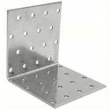 Galvanised Angle Brackets 2mm Heavy Duty Steel Corner Braces 90 Degree L Bracket Timber Fixing