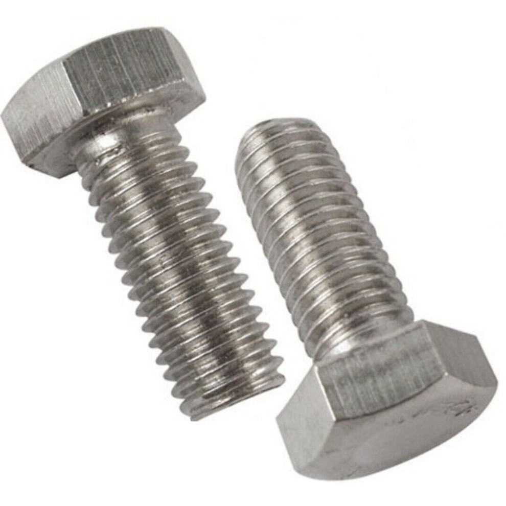 A2 Stainless Steel Hexagon Head Bolts Din 933 Iso 4017 Fully Threaded Metric Hex Bolts M3 To M14