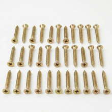 Multi Purpose Wood Screws Pozi Countersunk Yellow Zinc Passivated YZP Timber Screws 2.5mm to 6.0mm