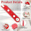 4 Pcs Sewing Machine Needle Threader with Seam Ripper, 4 in 1 Automatic Needle Threading Tool with Magnifier & Ruler 3
