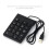2X Wired Numeric Keyboard Keypad Number 18 Keys USB Cable for Laptop Work From Home 8