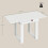 Homcom HOMCOM Modern Folding Dining Table for 4 Under-Table Storage 140cm White 3