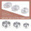 3 Pack Ceramic Clay Pottery Throwing Trimming Spinner Tool, Clay Ceramic Rotary Rotary Clay Small Tools for Potter 6