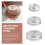 3 Pack Ceramic Clay Pottery Throwing Trimming Spinner Tool, Clay Ceramic Rotary Rotary Clay Small Tools for Potter 5
