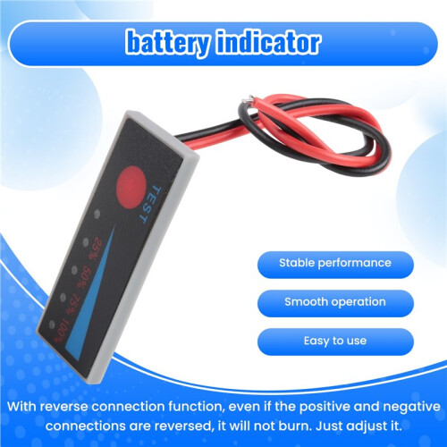 3.7V Lithium Battery Capacity Indicator 2S Battery Level Indicator Display Tester 2
