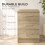 Homcom HOMCOM Modern 3 Drawers Side Table, Bedside Table with Wood Effect, Oak 6
