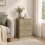 Homcom HOMCOM Modern 3 Drawers Side Table, Bedside Table with Wood Effect, Oak 9