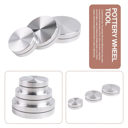 3 Pack Ceramic Clay Pottery Throwing Trimming Spinner Tool, Clay Ceramic Rotary Rotary Clay Small Tools for Potter 1
