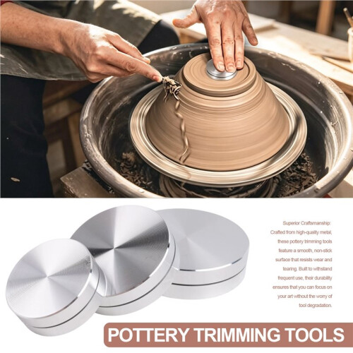 3 Pack Ceramic Clay Pottery Throwing Trimming Spinner Tool, Clay Ceramic Rotary Rotary Clay Small Tools for Potter 2