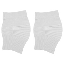 Thin Cotton Knee Sleeve Medium Light Gray for Sports with Breathable Fabric and Under Brace Fit