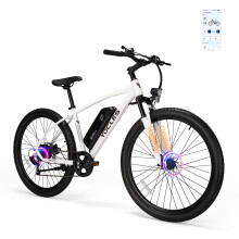 27.5'' Electric Bike, 250W with 36V 7.8Ah Removable Battery (White)