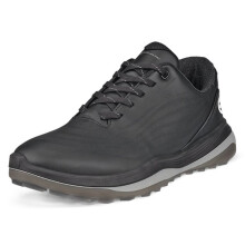 (UK 6, Black) Ecco Womens 2026 LT1 Lace Up Waterproof Leather Spikeless Golf Shoes