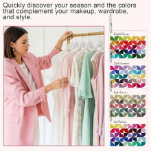 12 Seasons Color Analysis Palette Keychain -Personal Seasonal Color Analysis Tool, Seasonal Color Card for Makeup