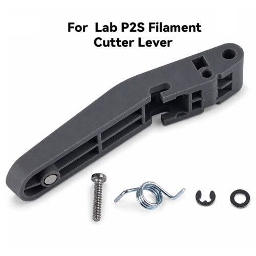 Filament Cutter Lever Replacement Kit for  P2S 3D Printer Cutting Handle Trigger Arm with Spring Screw Parts 2