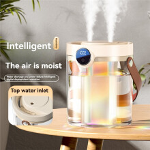 Humidificateur D'Air de Capacité (1,5 L), Silencieux et à Ultrasons, avec Réduction Intelligente Du Bruit et Remplissage par le Haut. Format de