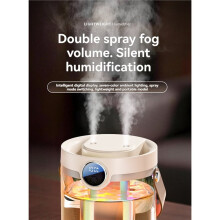 Humidificateur D'Air de Capacité (1,5 L), Silencieux et à Ultrasons, avec Réduction Intelligente Du Bruit et Remplissage par le Haut. Format de